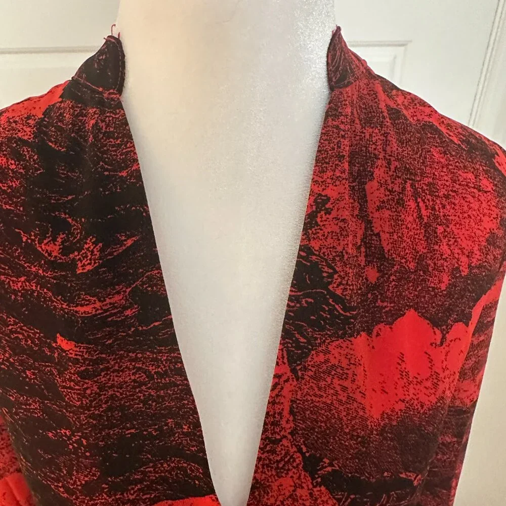 ELAN RED TOILE MAXI DRESS MEDIUM - Picture 3 of 7